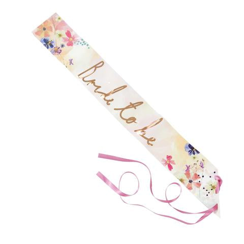 Blossom girls bride to be sash