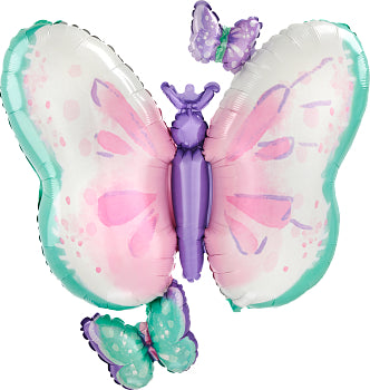 Supershape foil balloon - flutters butterfly