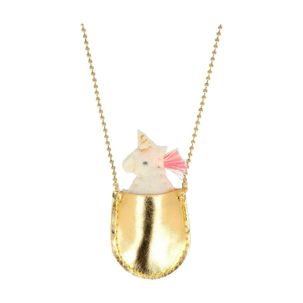 Unicorn pocket necklace - Meri Meri