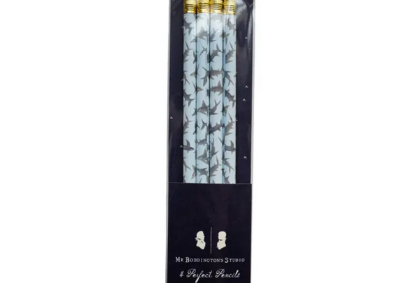 *HALF PRICE* Pack of 4 sharks pencils - Mr Boddington’s studio