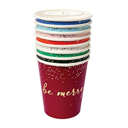 *SALE* Be Merry Cups - multi coloured -Meri Meri