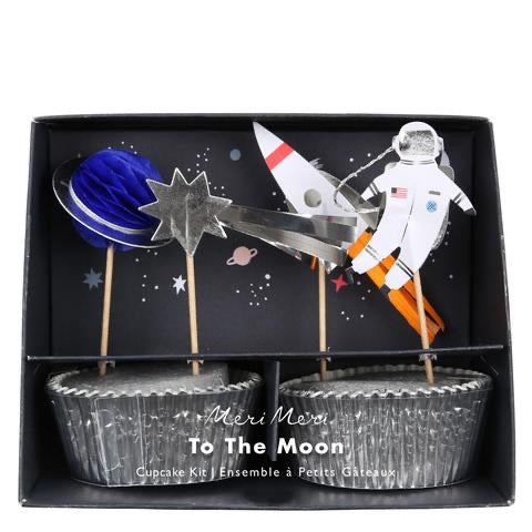 To the moon cupcake kit - Meri Meri