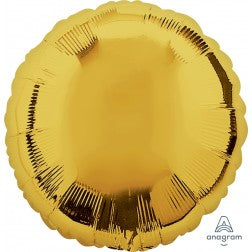 Gold round foil balloon