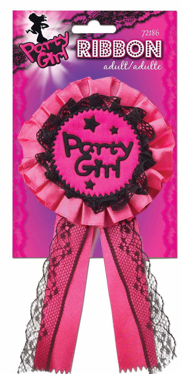 Party girl award ribbon
