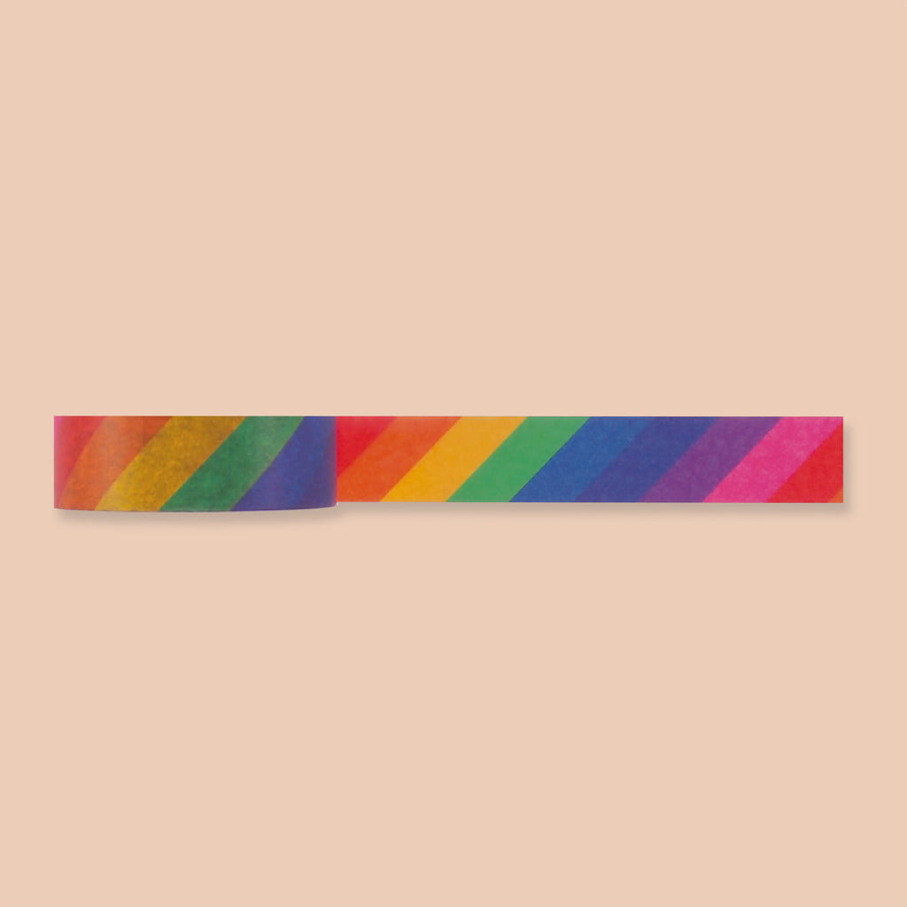 Rainbow stripes washi tape