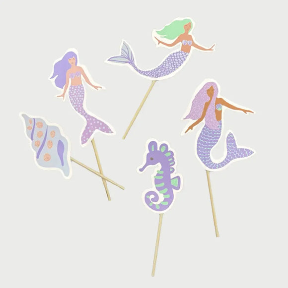 Magical mermaid cake toppers