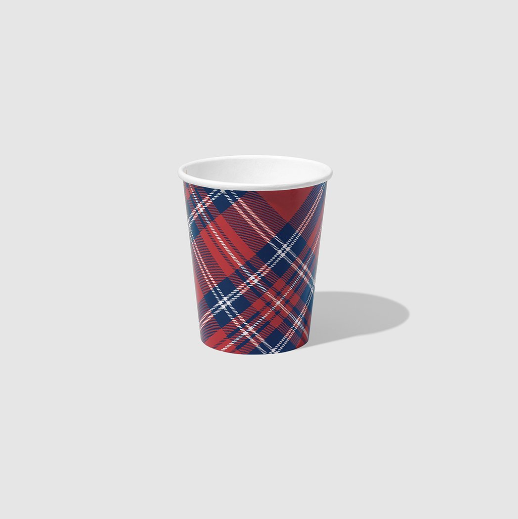 Plaid cups