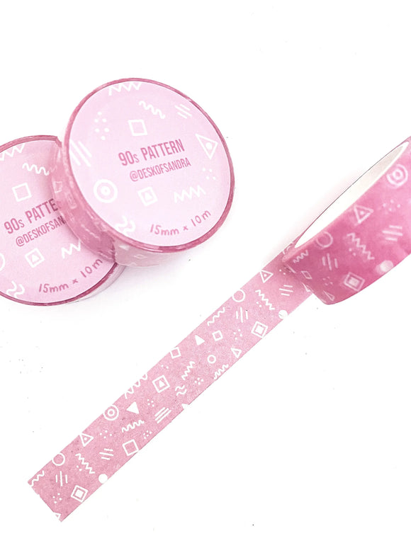 Abstract washi tape - pink or mint