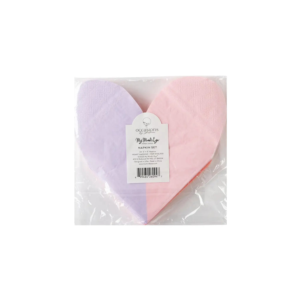 Pastel heart napkins