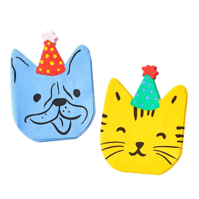 Dogs and cats napkins