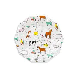 On the farm dessert plates