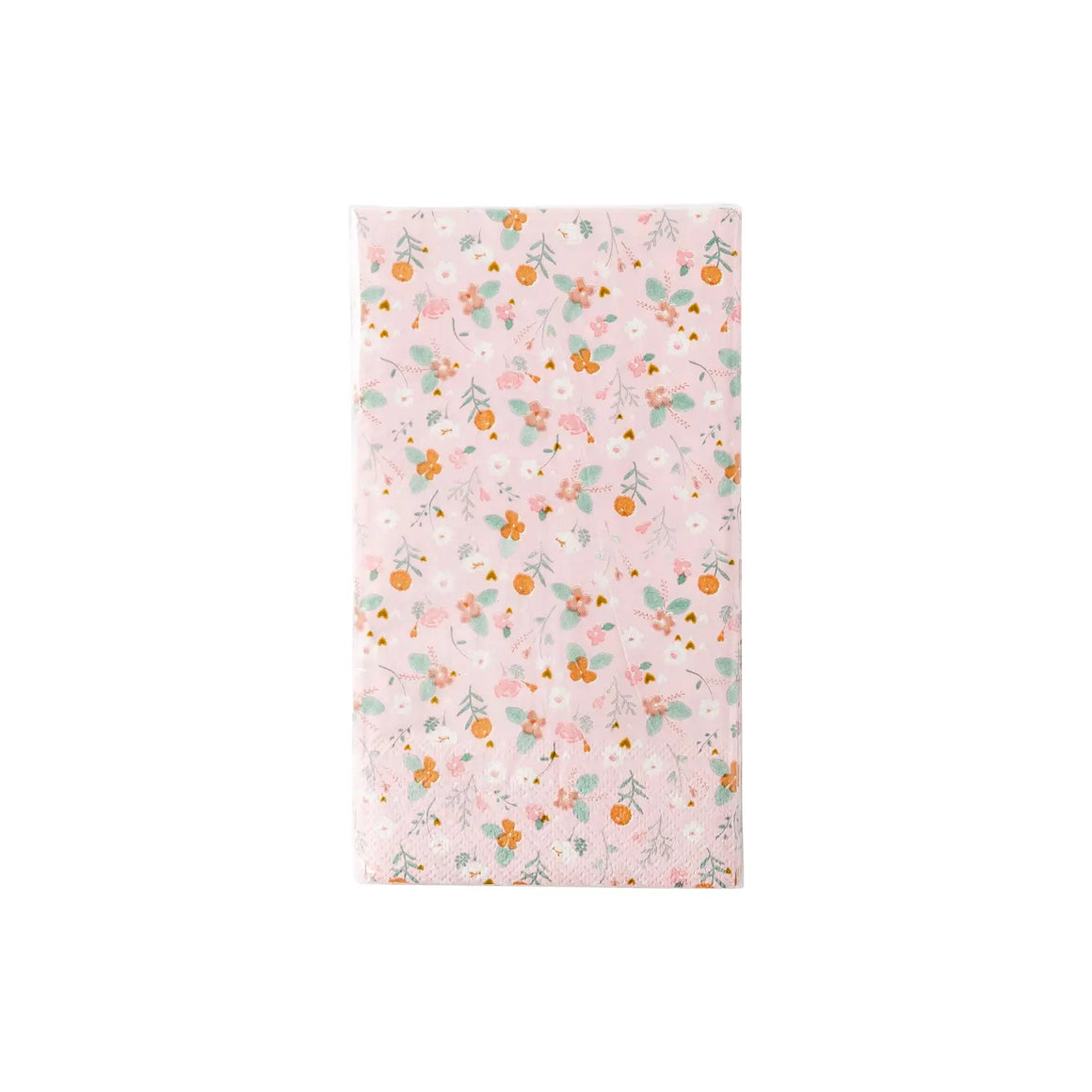 Ditzy heart floral guest napkins