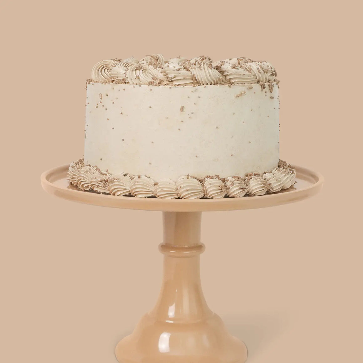 Melamine cake stand - Latte brown