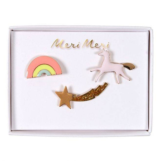 Magical unicorn enamel pins - Meri Meri