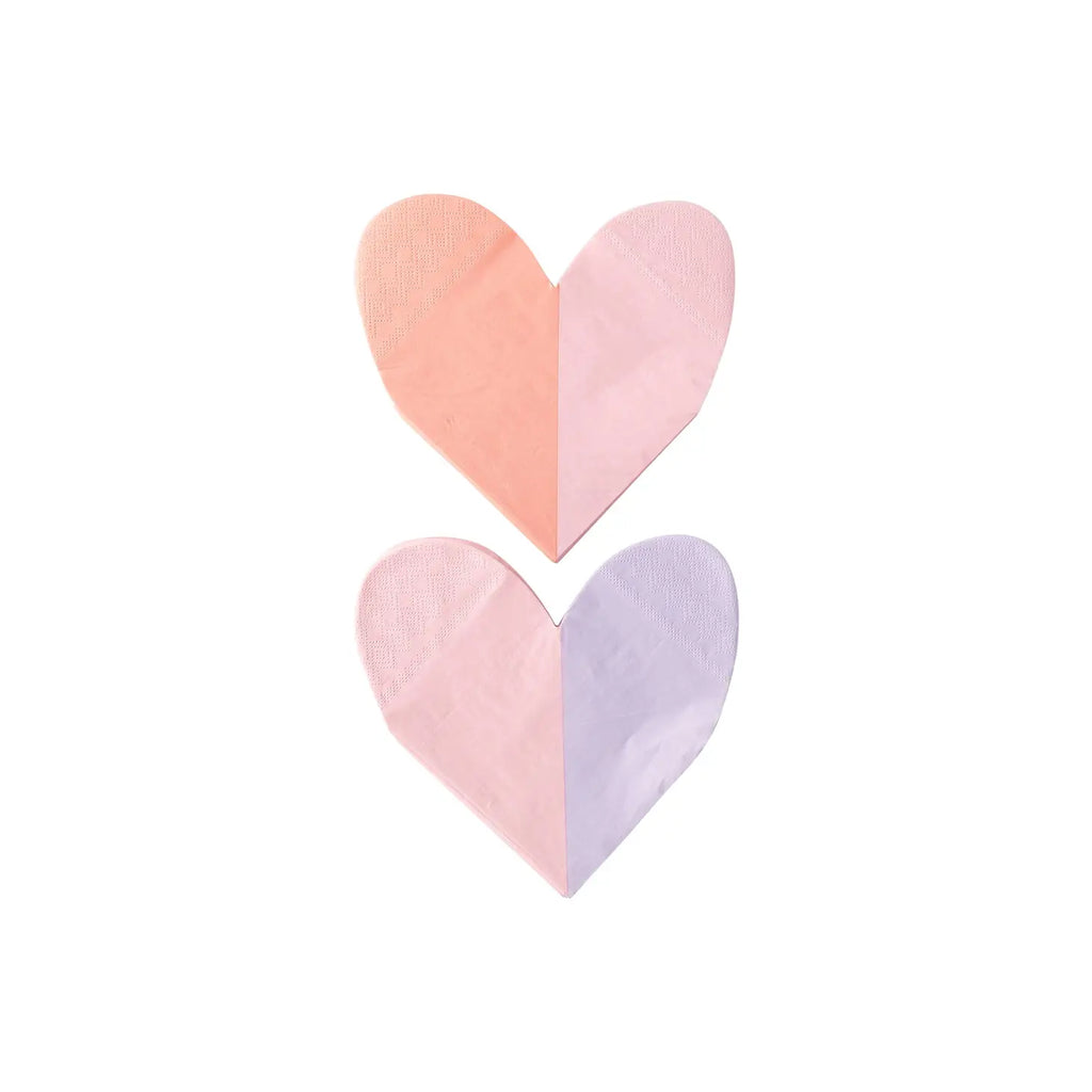 Pastel heart napkins