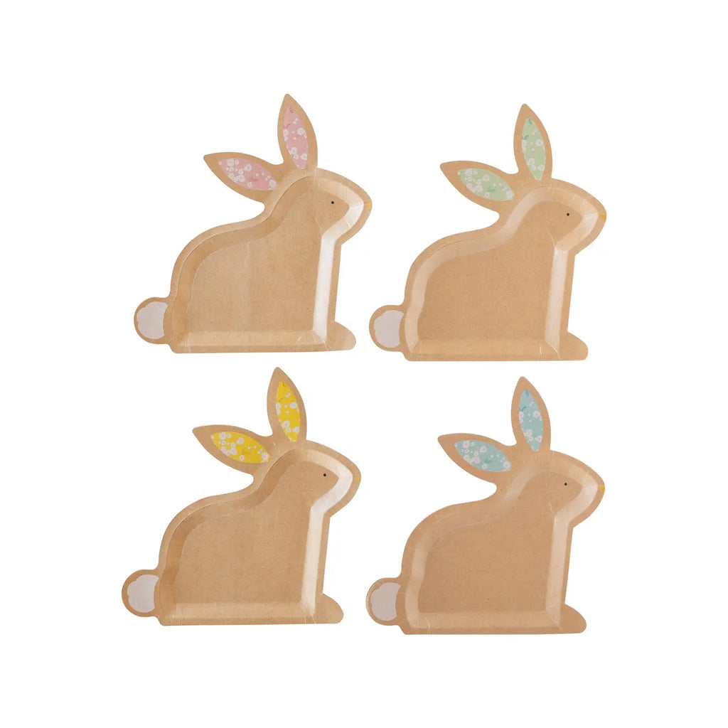 Kraft bunny shaped plates