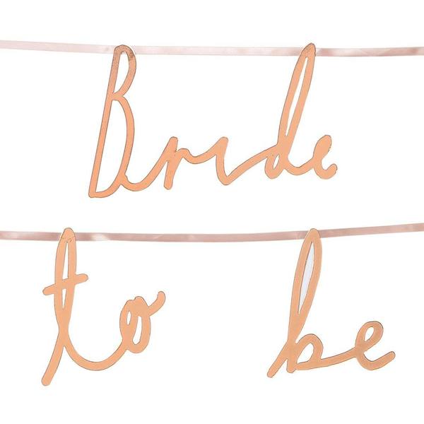 Rose gold Bride to be garland