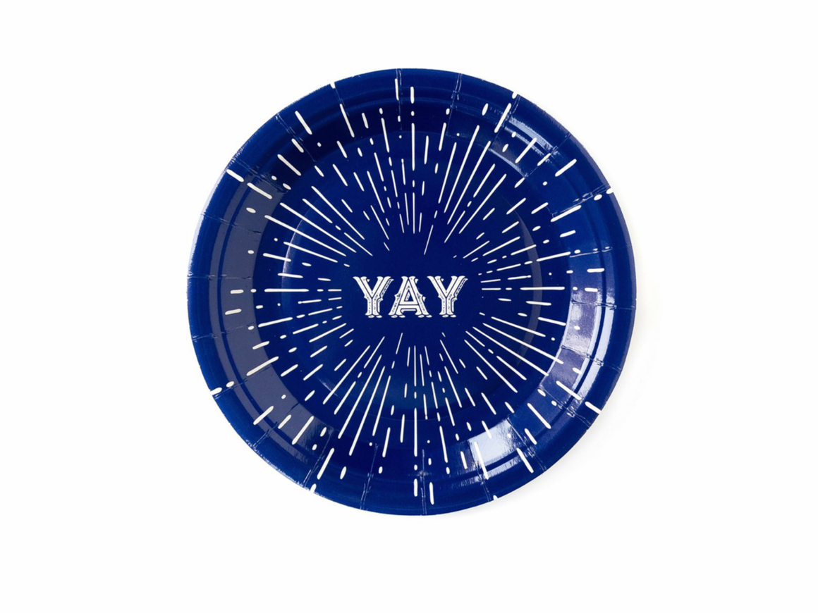 YAY fireworks plates