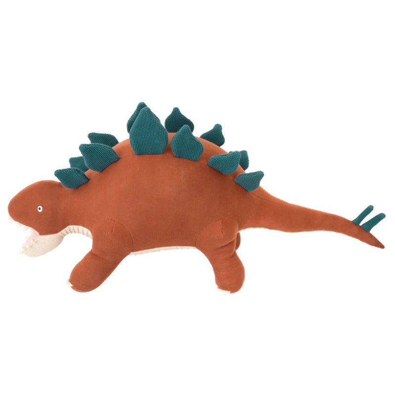 Large stegosaurus knitted toy - Meri Meri