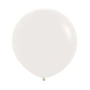 Helium inflated 18” latex balloon - crystal clear