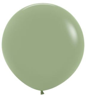 Helium inflated 24” latex balloon - Eucalyptus