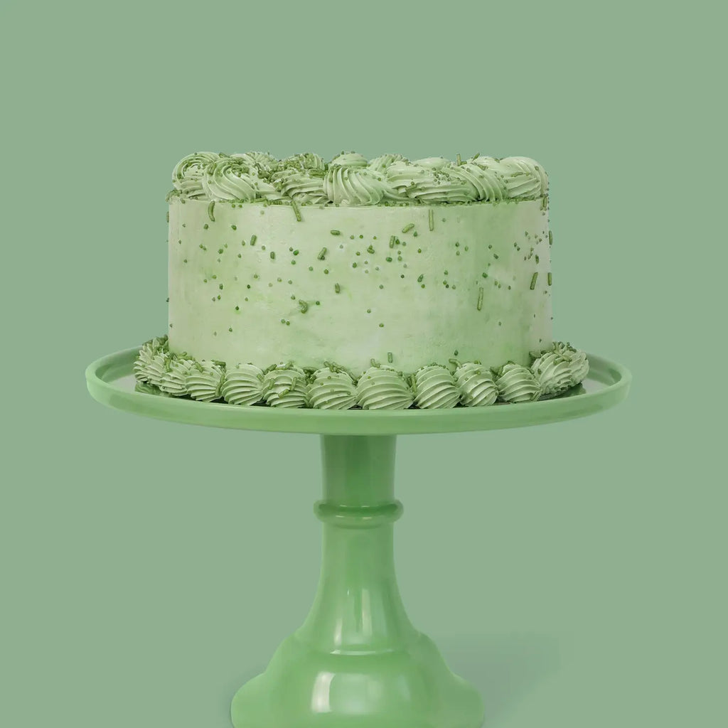 Melamine cake stand - Sage green