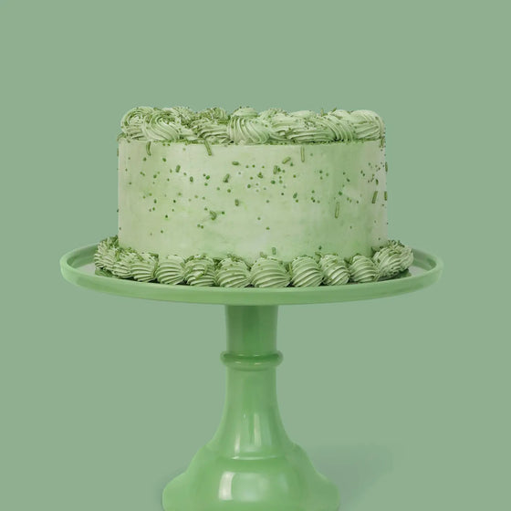 Melamine cake stand - Sage green