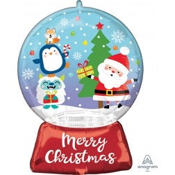 Supershape foil balloon - Snow globe