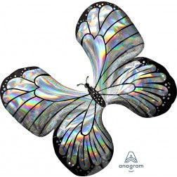 Supershape foil balloon - Iridescent butterfly