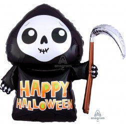 Supershape foil balloon - Happy grim reaper