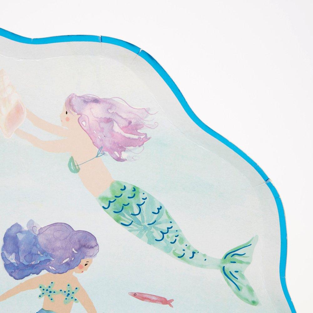 Mermaids swimming large plate - Meri Meri