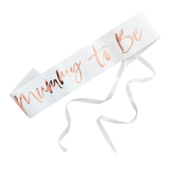 *SALE* Rose gold mummy to be sash
