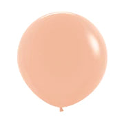Helium inflated 18” latex balloon - Peach blush