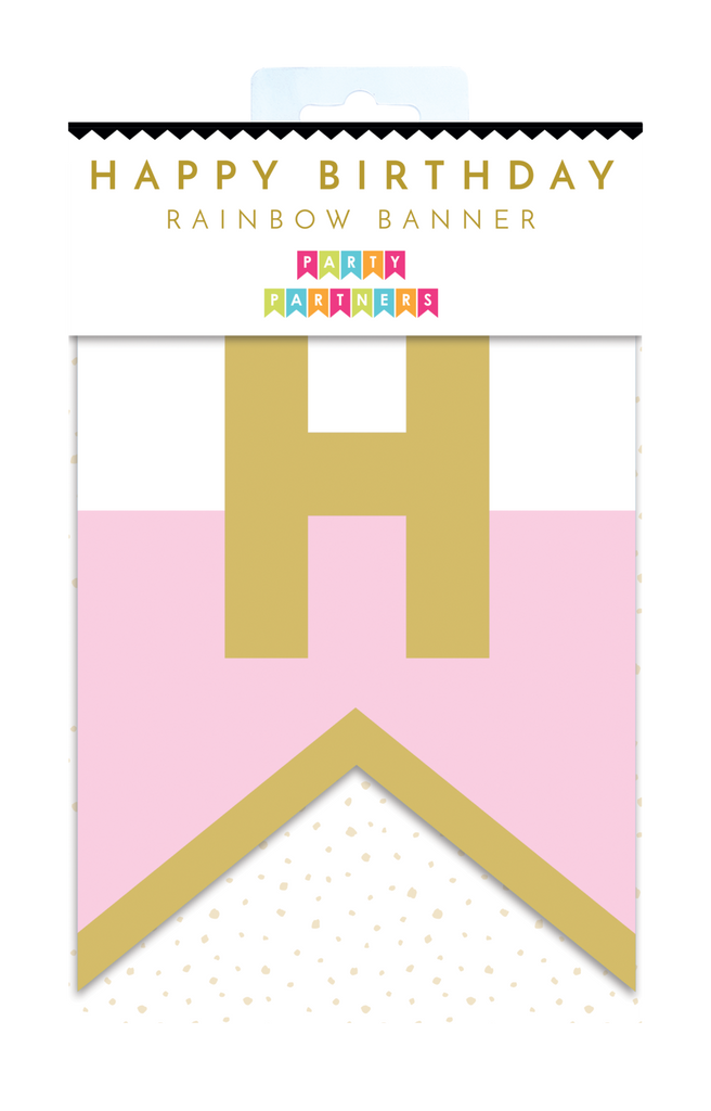 Rainbow birthday banner