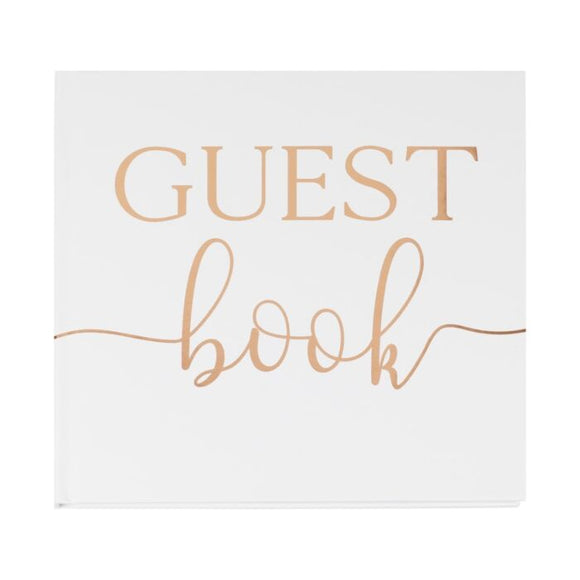 Rose gold guest book