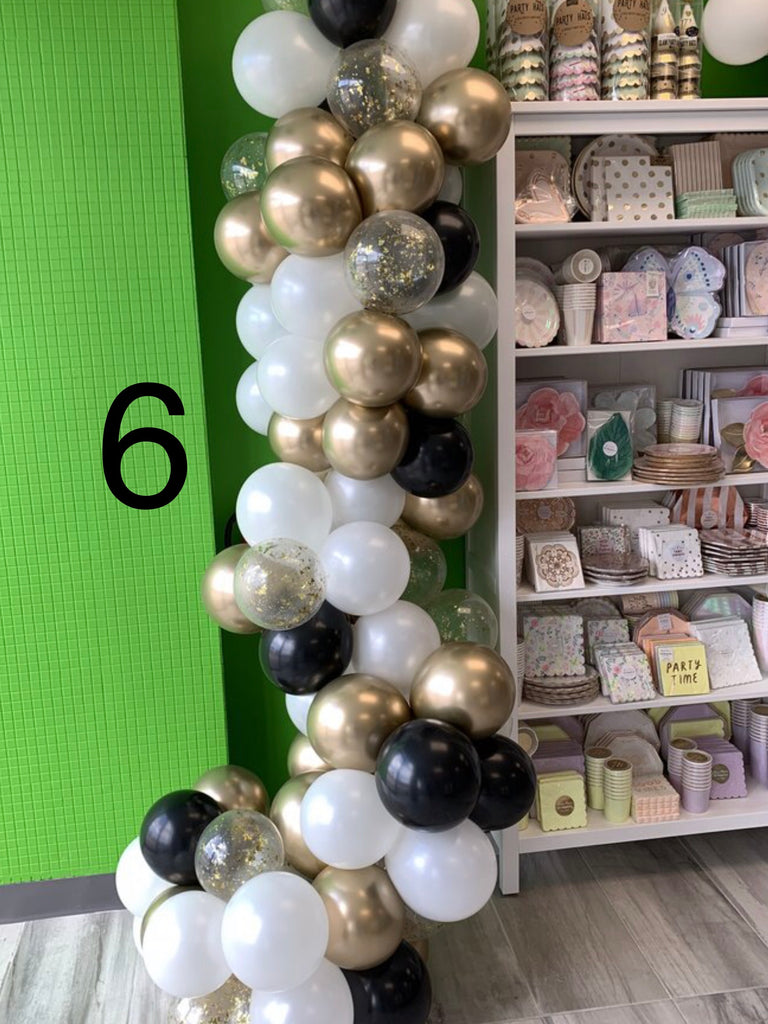 *3 days notice required* With CONFETTI choose your own colours balloon garland - 3 sizes