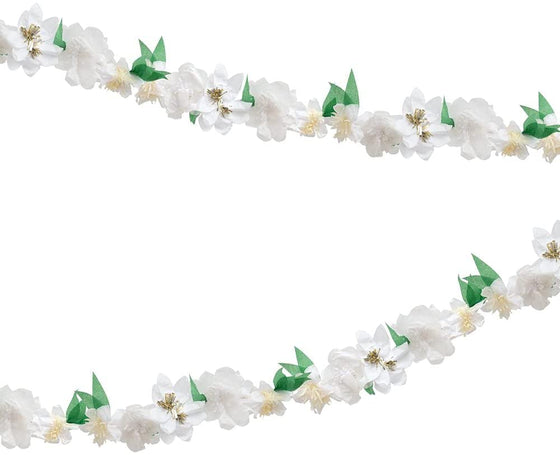 White blossom garland - Meri Meri