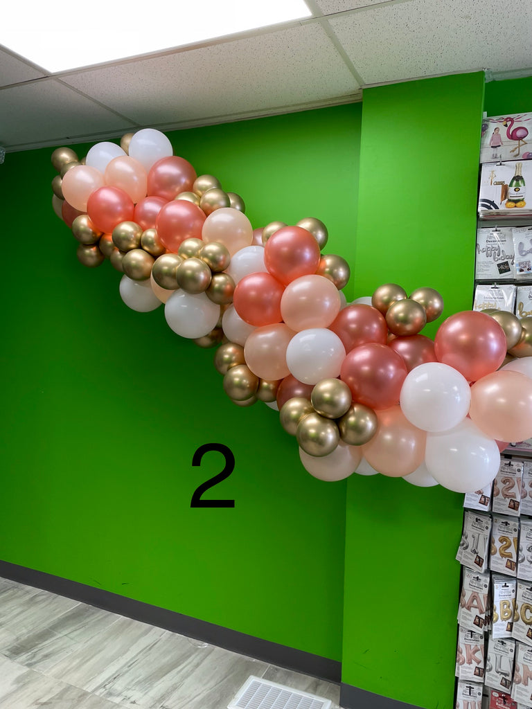 *3 days notice required* With MINI BALLOONS Choose your own colours balloon garland - 3 sizes