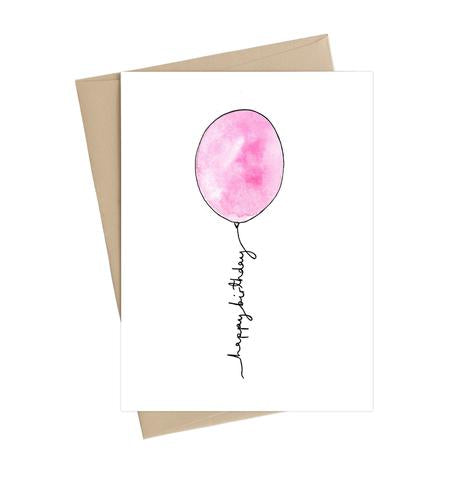 Birthday balloon card