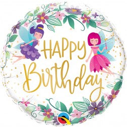 Standard foil balloon - wild flower fairies