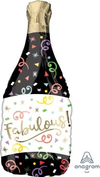 Supershape foil balloon - Confetti bubbly