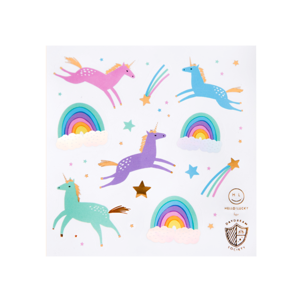 Magical unicorn sticker set - 4 pk