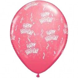 11” balloon - Rose happy birthday