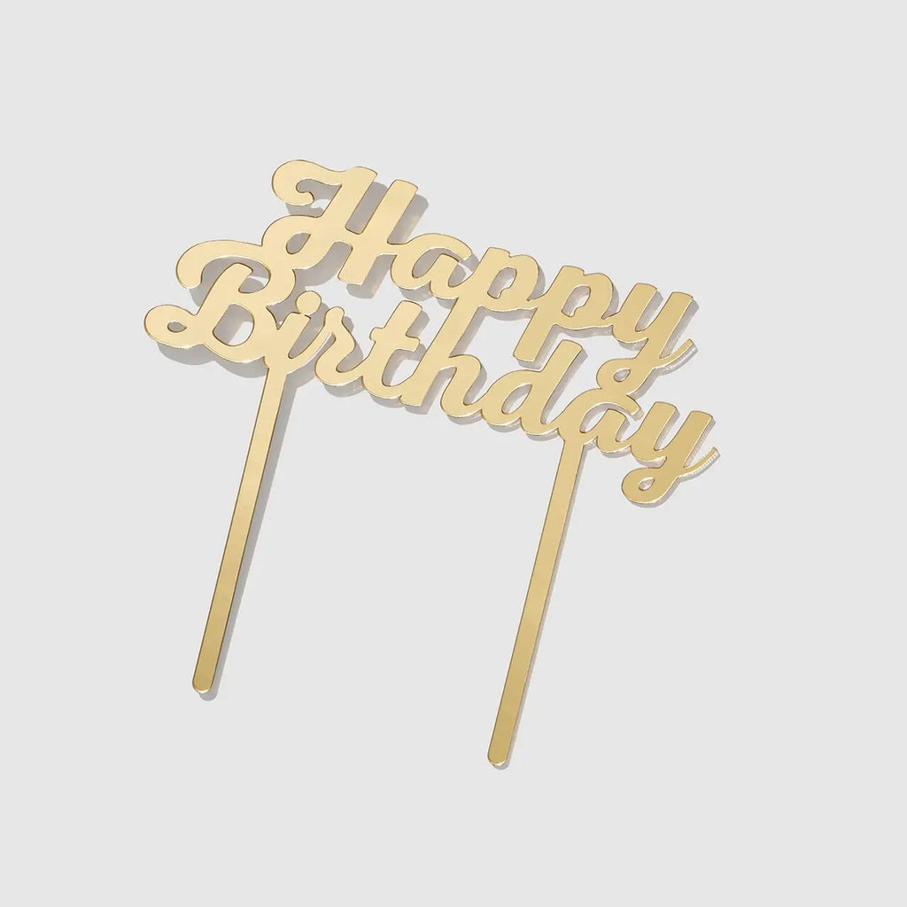 Happy birthday cake topper