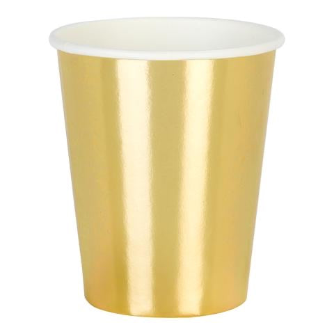 Modern metallic gold cups