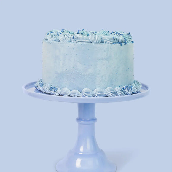 Melamine cake stand - wedgewood blue