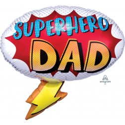 Supershape foil balloon - Superhero Dad