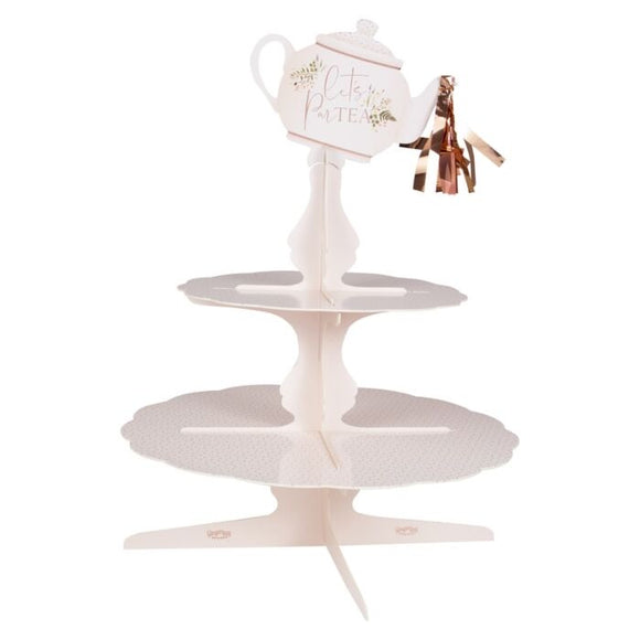 Teapot tassel cake stand