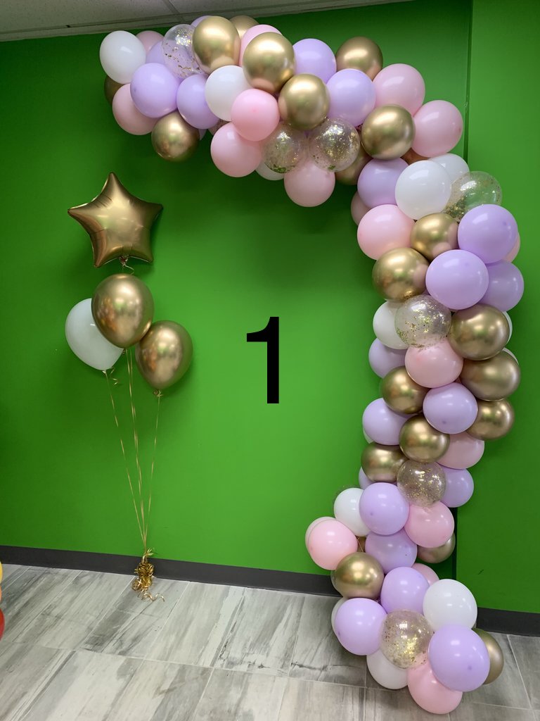 *3 days notice required* With CONFETTI choose your own colours balloon garland - 3 sizes