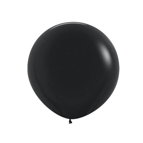Helium inflated 24” latex balloon - black